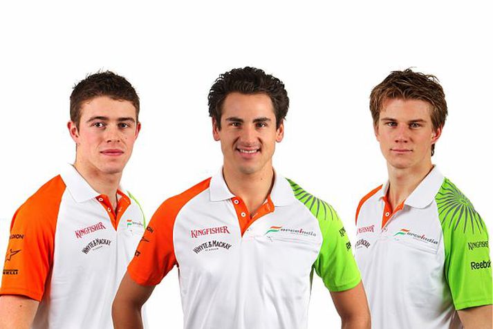 Paul di Resta, Adrian Sutil og Nico Hulkenberg.