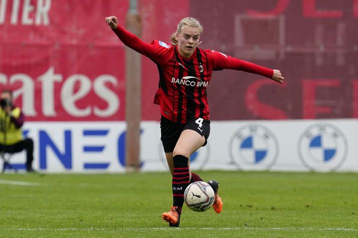 Guðný Árnadóttir var á skotskónum fyrir AC Milan í dag. 