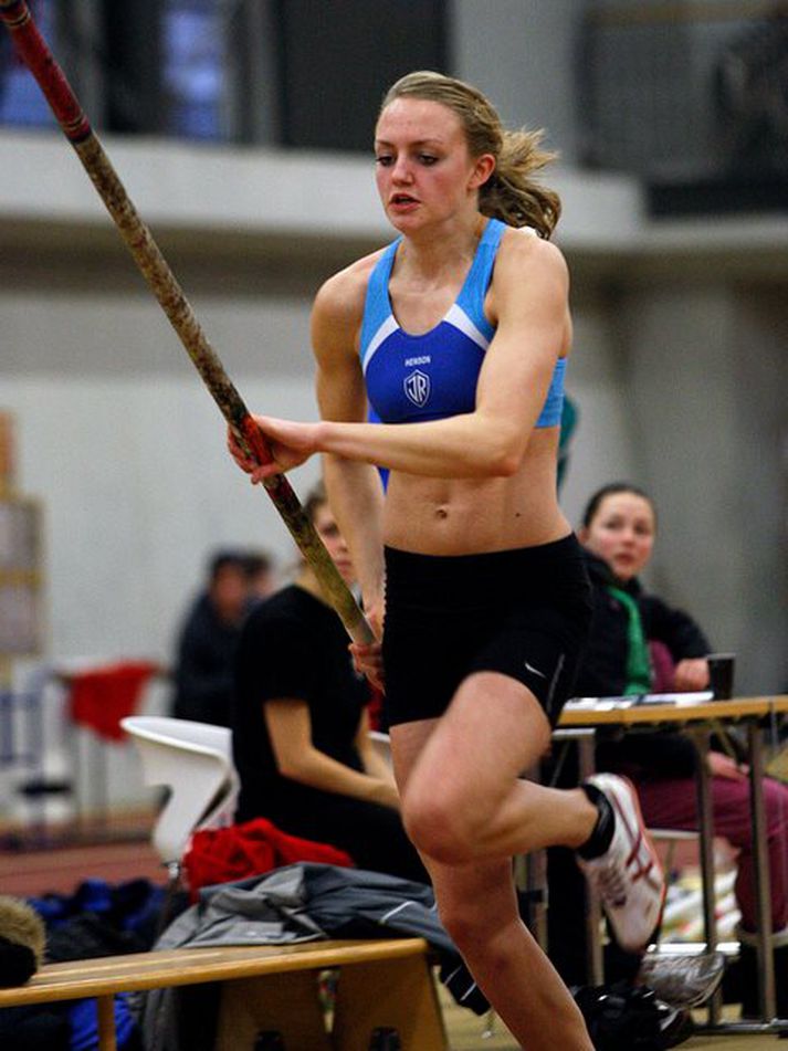 Hulda Þorsteinsdóttir er fyrst til að keppa ídag.