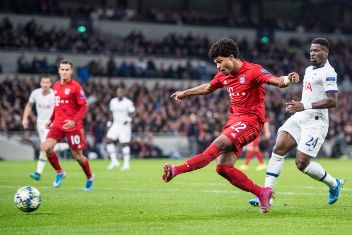 Gnabry var óstöðvandi gegn Tottenham.