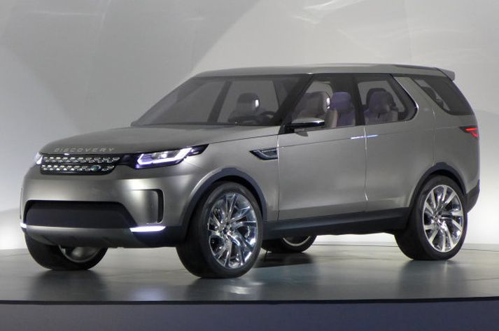 Land Rover Discovery bíllinn sem sýndur verður á bílasýningunni í New York.