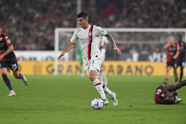 Christian Pulisic skoraði sigurmark AC Milan í sigrinum gegn Genoa. 