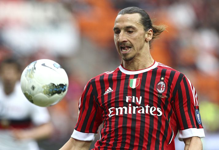 Zlatan gerði góða hluti hjá AC Milan á árunum 2010-12.