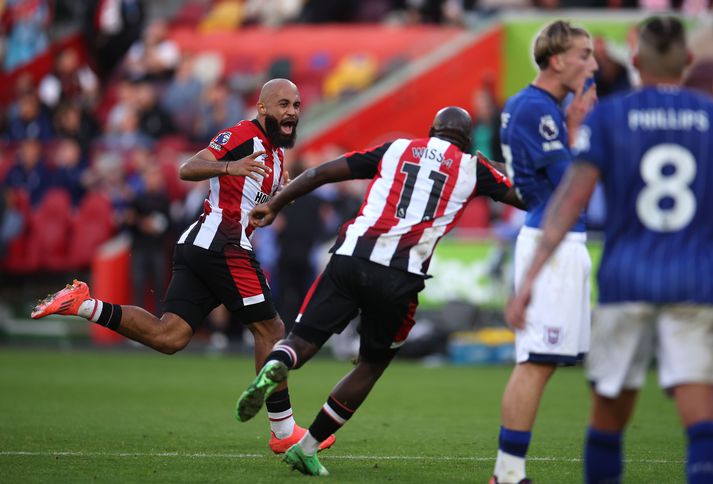 Brentford vann dramatískan sigur í dag.