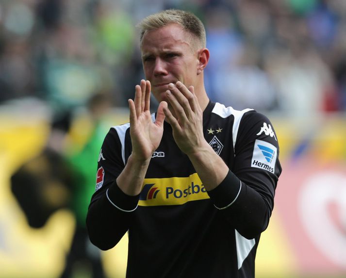 Ter Stegen grét er hann kvaddi Mönchengladbach í upphafi mánaðarins.