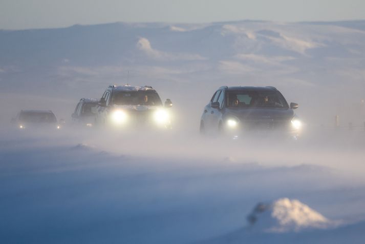 Fylgdarakstur verður yfir Hellisheiðina. Mynd úr safni.