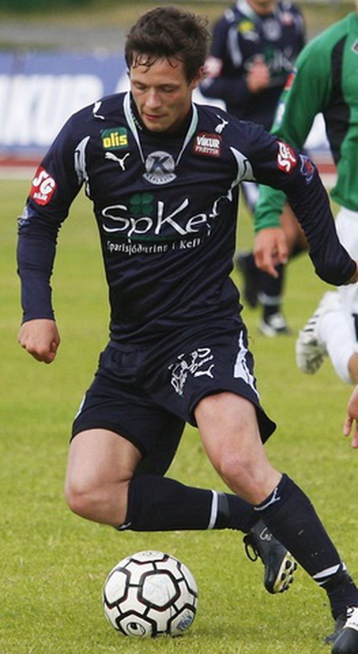 Hallgrímur Jónasson í leik með Keflavík árið 2008.