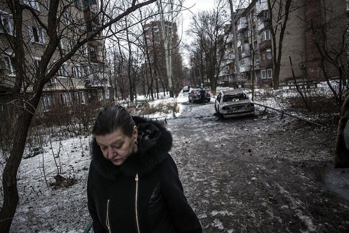 Frá Donetsk. Aðskilnaðarsinnar segjast hafa náð flugvellinum á sitt vald.