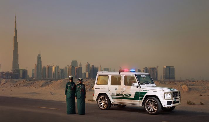 Geländerwagen Dubai lögreglunnar.