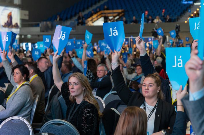 Frá landsfundi Sjálfstæðisflokksins í nóvember 2022. Síðan þá hefur enginn fundur verið haldinn.