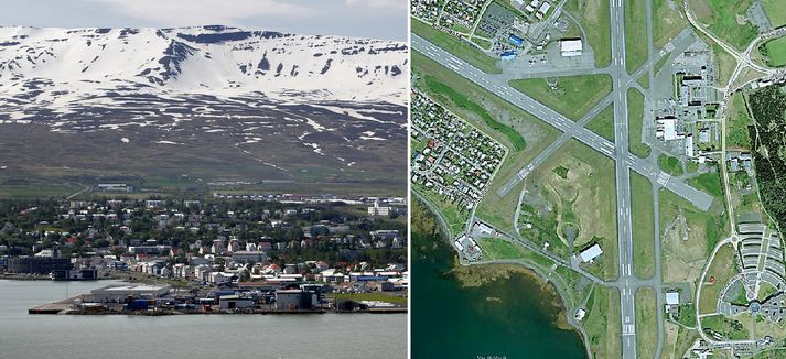 Í bókuninni segir að bæjarstjórn Akureyrar lýsi yfir áhyggjum af framtíð flugvallarins.