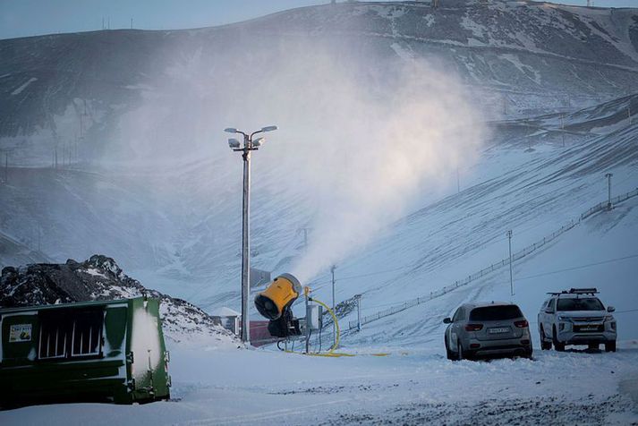 Af skíðasvæðinu við Bláfjöll.