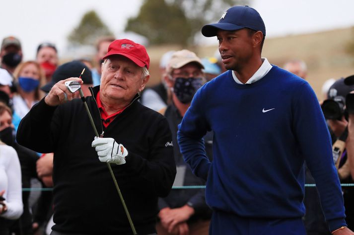  Jack Nicklaus og Tiger Woods hafa unnið flest risamót í golfsögunni.