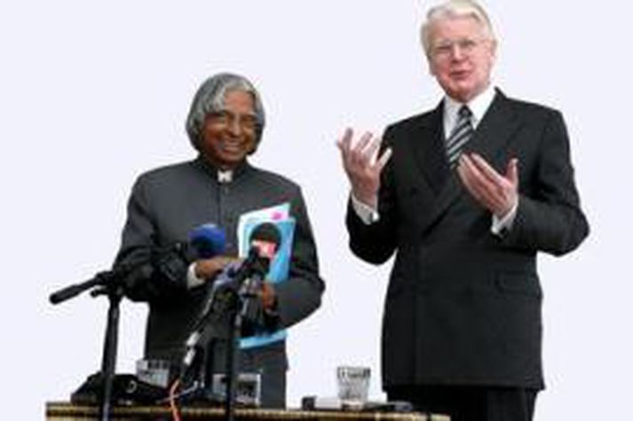 Forsetarnir tveir, Ólafur Ragnar Grímsson og dr. A.P.J. Kalam á Íslandi árið 2005.