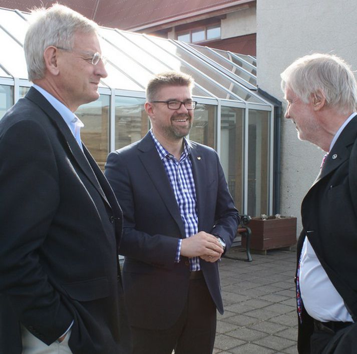 Carl Bildt, Gunnar Bragi Sveinsson og Erkki Tuomioja.