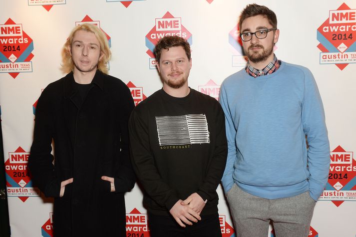 Alt J á NME verðlaununum í fyrra.