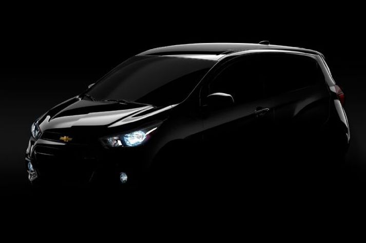 Chevrolet hefur sent frá sér þessa "teaser"-mynd af nýjum Spark.