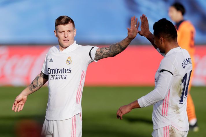 Toni Kroos var maðurinn í Madrid í dag.