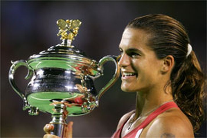 Mauresmo komst áður í toppsæti heimslistans um skamma hríð árið 2004