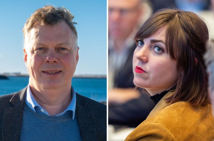 Borgarfulltrúarnir Kjartan Magnússon og Dóra Björt Guðjónsdóttir hafa gjörólíka sýn á þeim breytingum sem gerðar hafa verið á gatnamótum Sæbrautar og Kleppsmýrarvegar.