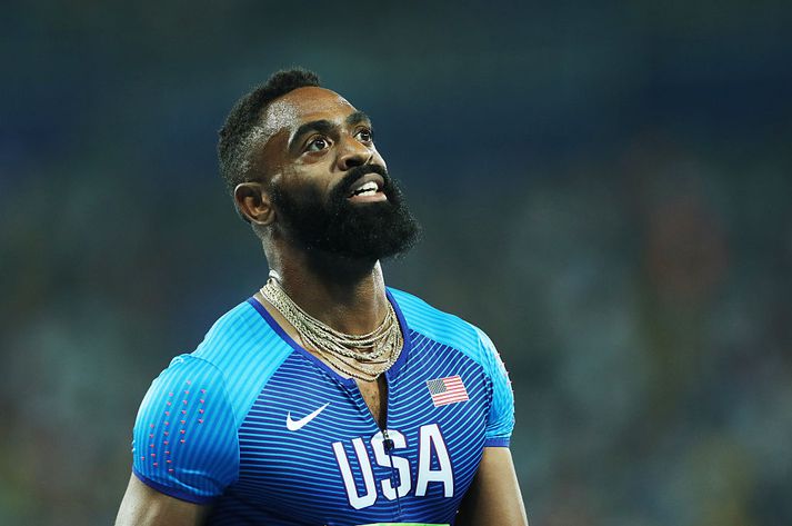 Tyson Gay er fyrrum heimsmeistari í 100 og 200 metra spretthlaupi.