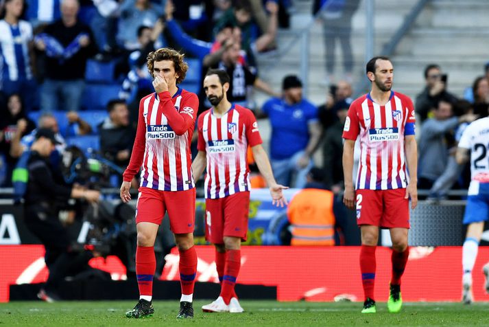 Leikmenn Atletico náðu ekki að skora mark í dag