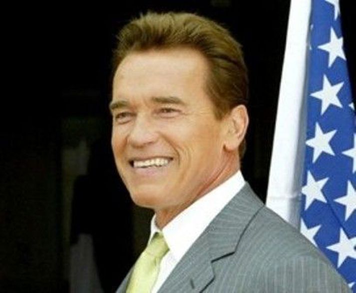 Schwarzenegger er staddur í Japan þessa dagana. Mynd/ AFP.