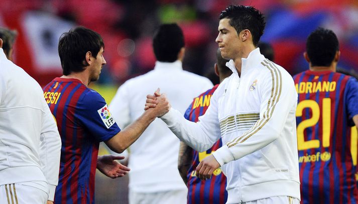 Cristiano Ronaldo og Lionel Messi.