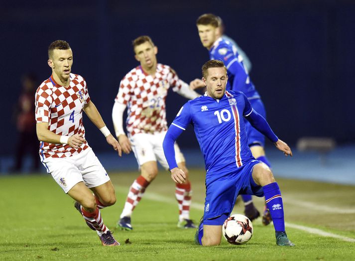 Íslendingar töpuðu fyrir Króatíu á útivelli í nóvember svo Gylfi Þór Sigurðsson og félagar eiga harma að hefna.