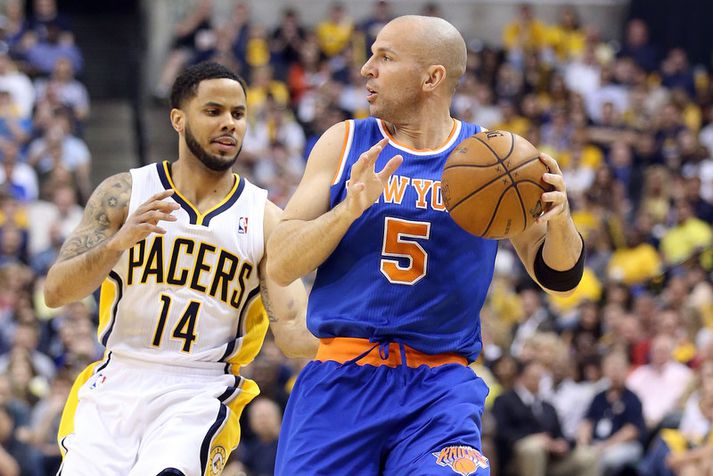 Jason Kidd í leik með New York Knicks á tímabilinu.