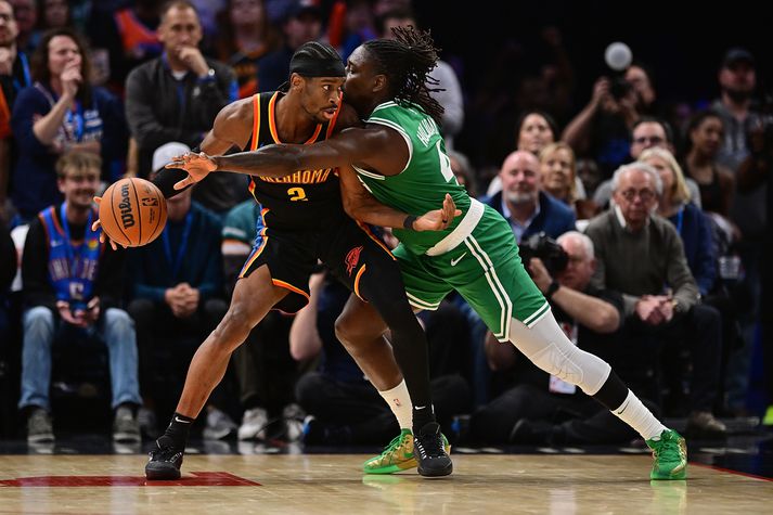 Shai Gilgeous-Alexander fór mikinn gegn Boston Celtics.