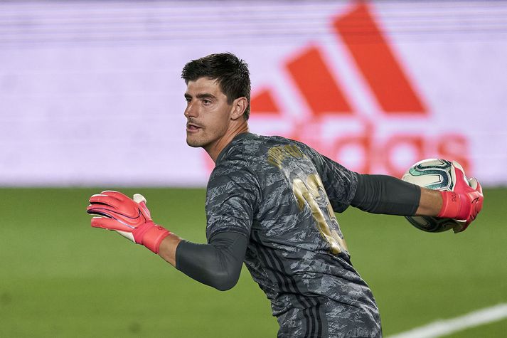 Thibaut Courtois hefur átt frábært tímabil með Real Madrid.