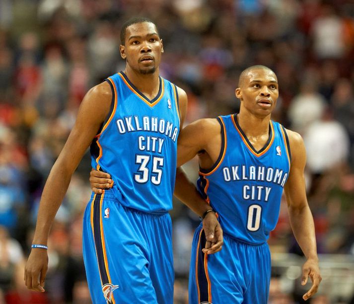 Durant og Westbrook voru í stuði.