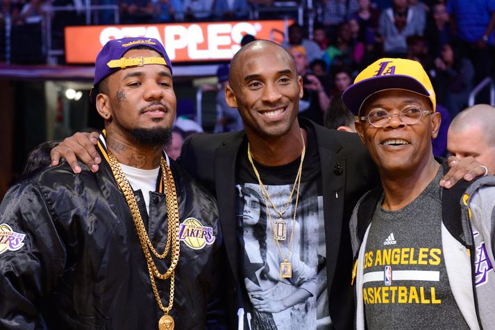 The Game, Samuel Jackson og Kobe Bryant voru hressir á hliðarlínunni