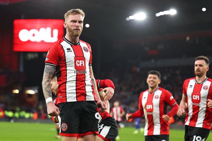 Oliver McBurnie reyndist hetja Sheffield United í dag.