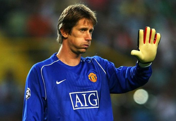 Edwin van der Sar, leikmaður Manchester United.