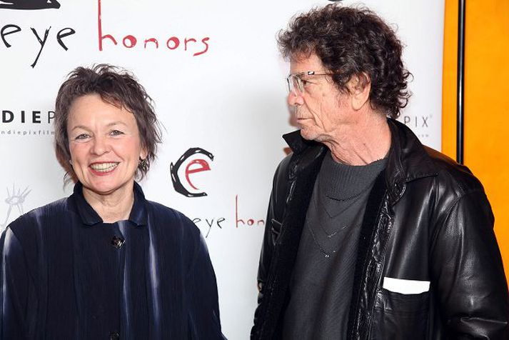 laurie og lou Laurie Anderson ásamt eiginmanni sínum, tónlistarmanninum heimsfræga, Lou Reed. Laurie flytur gjörning í Vatnasafninu á laugardaginn.
nordicphotos/getty