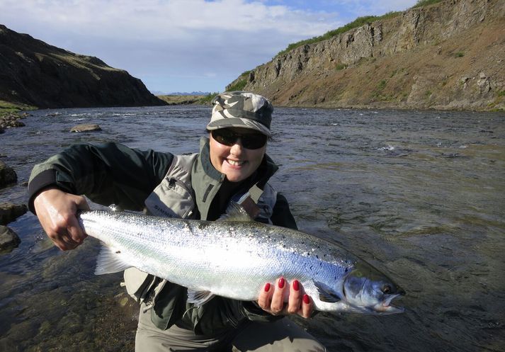 Flottur lax úr Norðurá