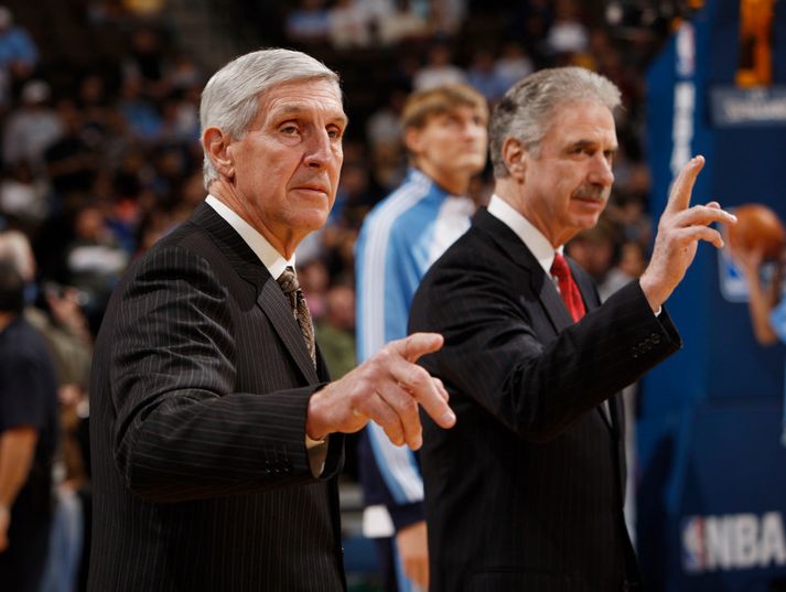 Jerry Sloan og Phil Johnson.