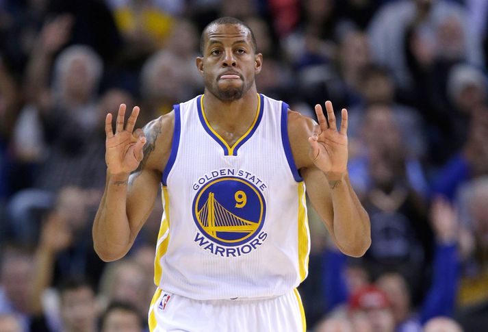 Andre Iguodala átti góðan leik í nótt.