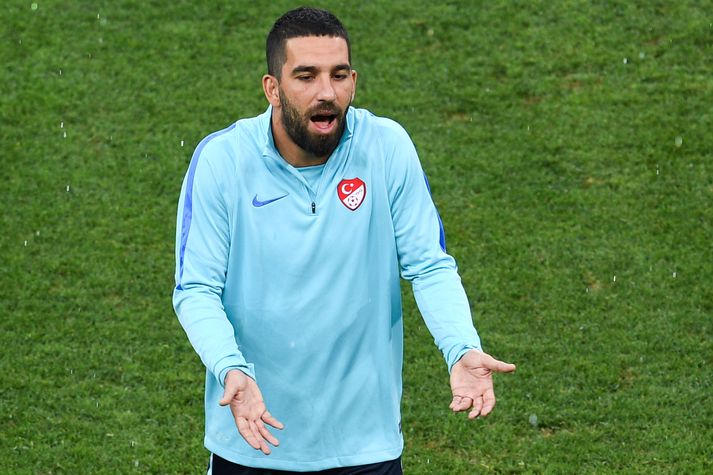 Arda Turan, fyrirliði Tyrklands.