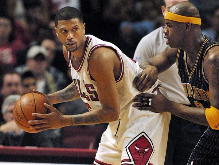 Jalen Rose í leik með Chicago Bulls.