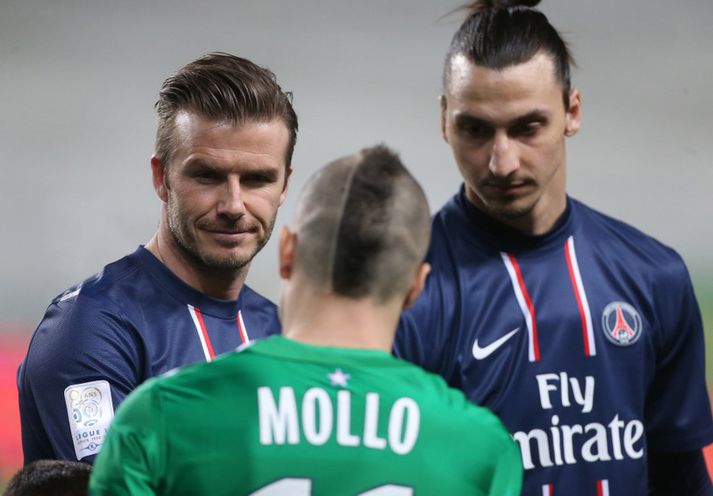 Zlatan Ibrahimovic og David Beckham.