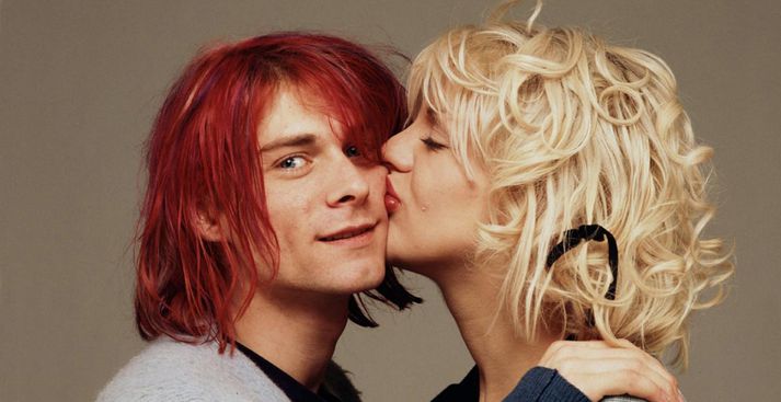 Kurt Cobain og Courtney Love voru gift í tvö ár.