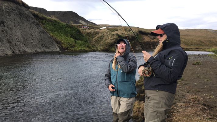 Hugrún tekst hér á við 86 sm hrygnu sem var maríulaxinn hennar