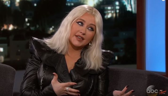 Christina Aguilera í skemmtilegu spjalli.