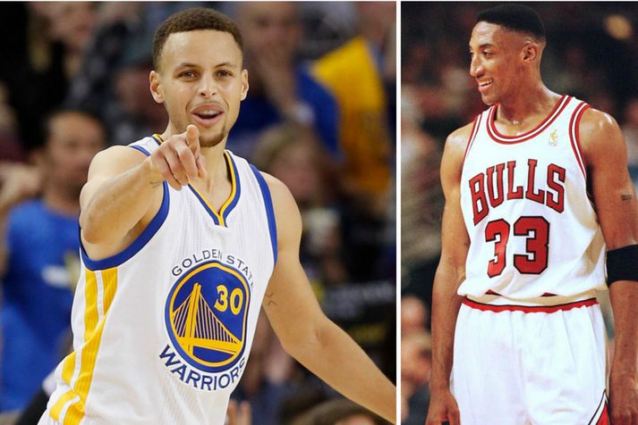 Myndi Curry bara skora 20 stig á móti Pippen?