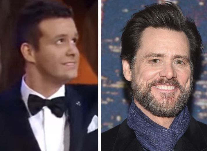 Maðurinn sem þóttist vera Jim Carrey á tékkneskri verðlaunahátíð.