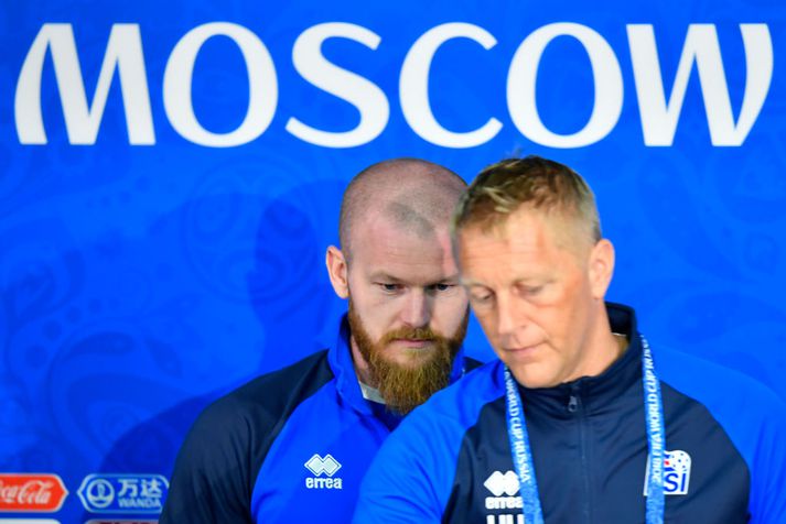 Aron Einar Gunnarsson vildi vinna aftur með Heimi Hallgrímssyni.