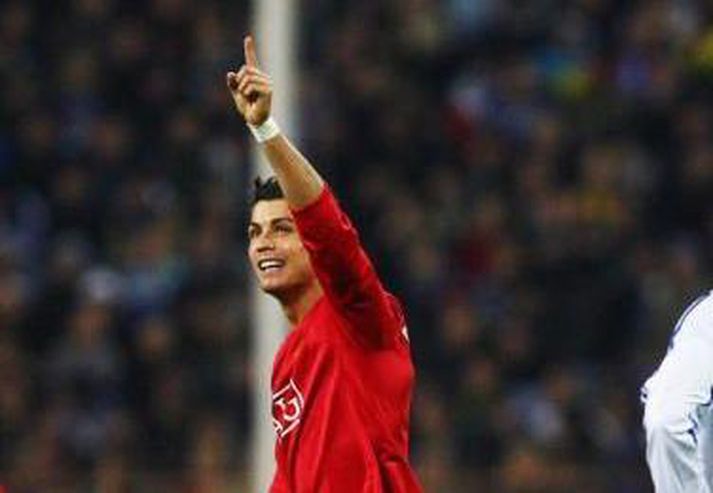 Cristiano Ronaldo skoraði tvö mörk í kvöld.